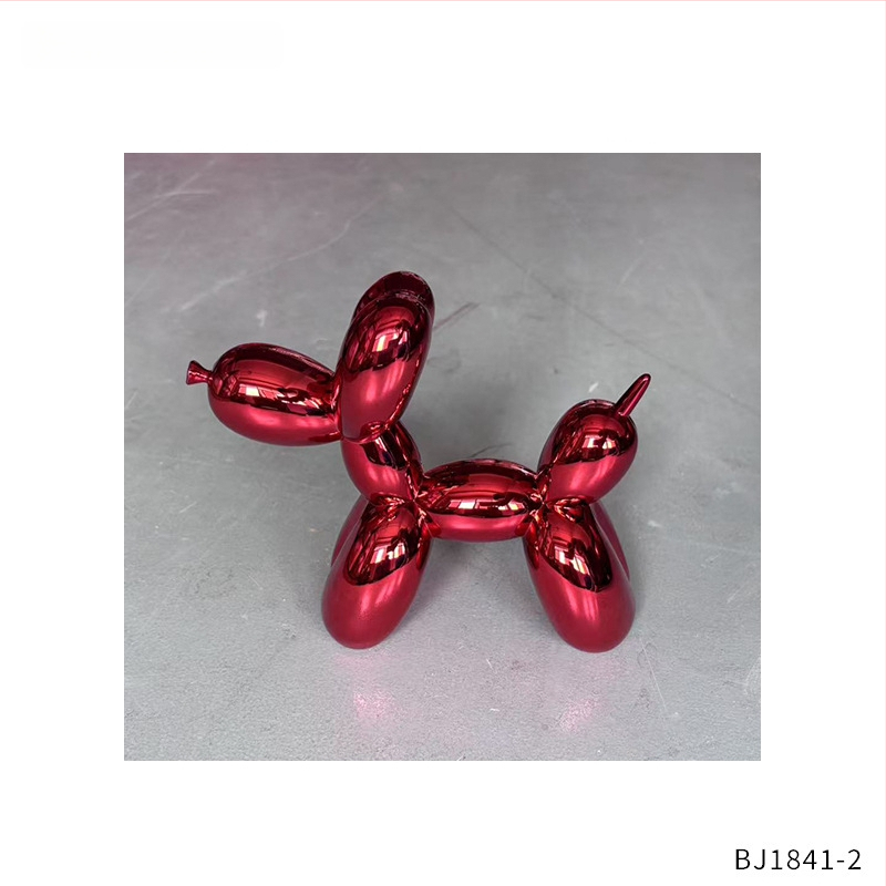 Baliono šuns skulptūra – šiuolaikinio meno stilius, plastmasos medžiaga, pusiau rankinis ir pusiau mechaninis gaminimas