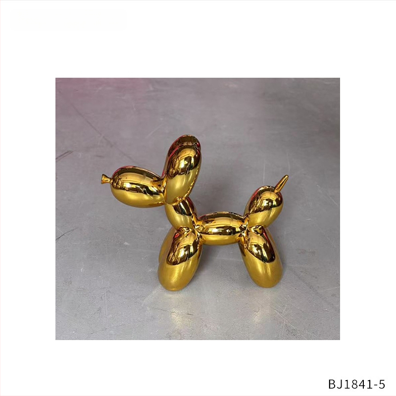 Baliono šuns skulptūra – šiuolaikinio meno stilius, plastmasos medžiaga, pusiau rankinis ir pusiau mechaninis gaminimas