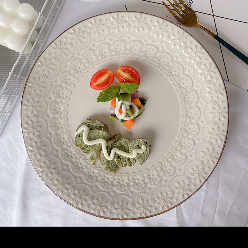 Eiropas stila ēdiena šķīvis, apaļš, vienkrāsains, mūsdienīgs minimālisma dizains, piemērots dāvanai