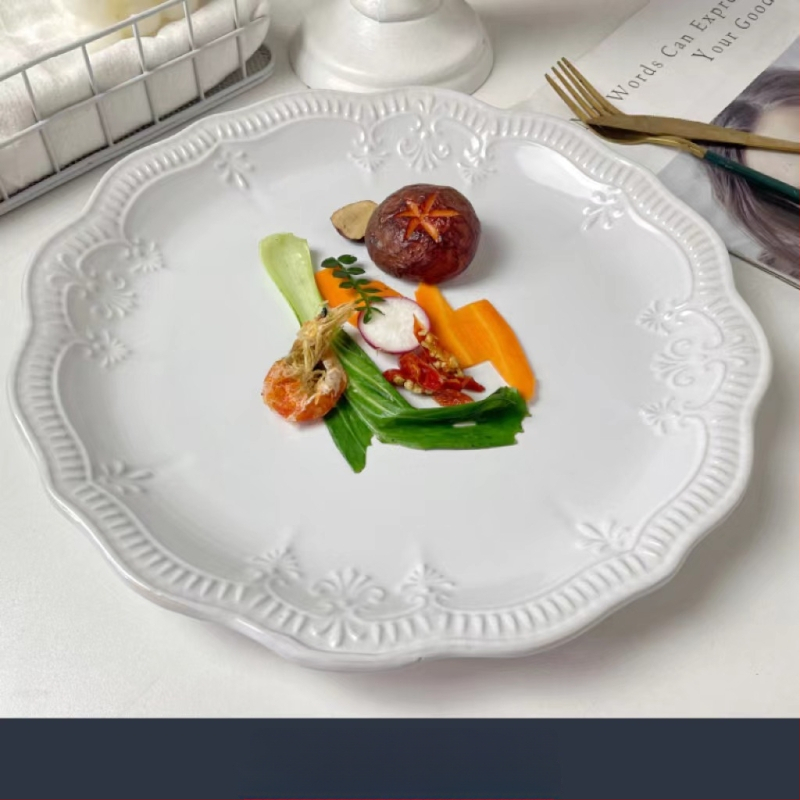 Eiropas stila ēdiena šķīvis, apaļš, vienkrāsains, mūsdienīgs minimālisma dizains, piemērots dāvanai