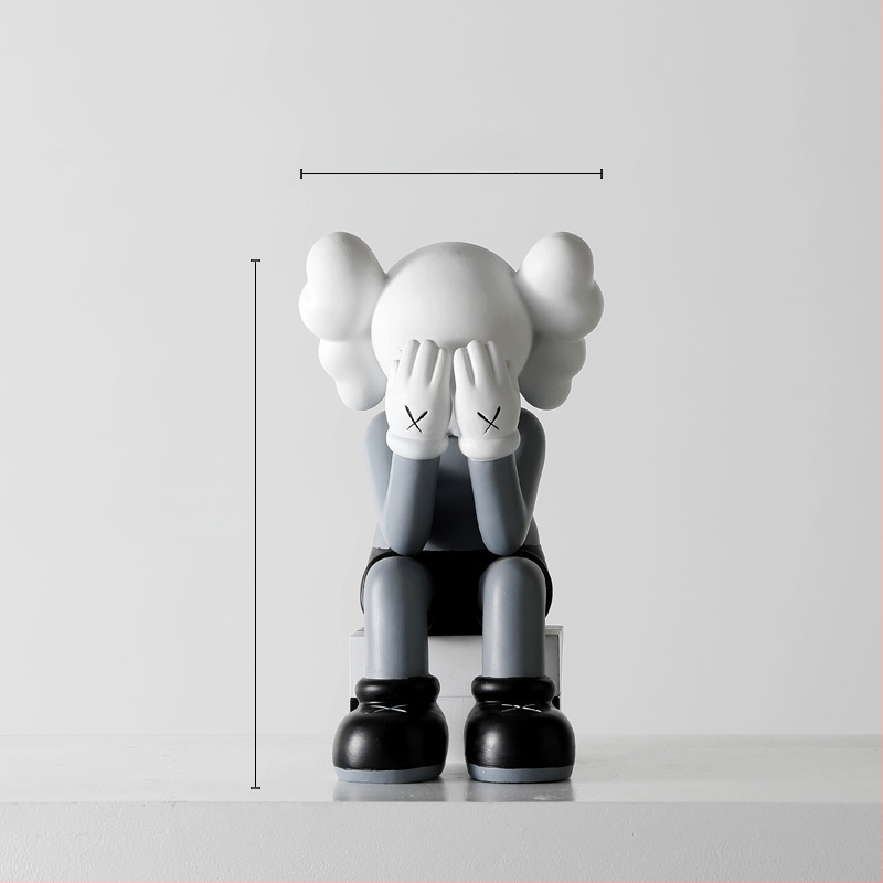 Meškiuko figūrėlė – šiaurietiško stiliaus, derva, Tang Dynasty prekė, animacinis dekoras, kartono pakuotė