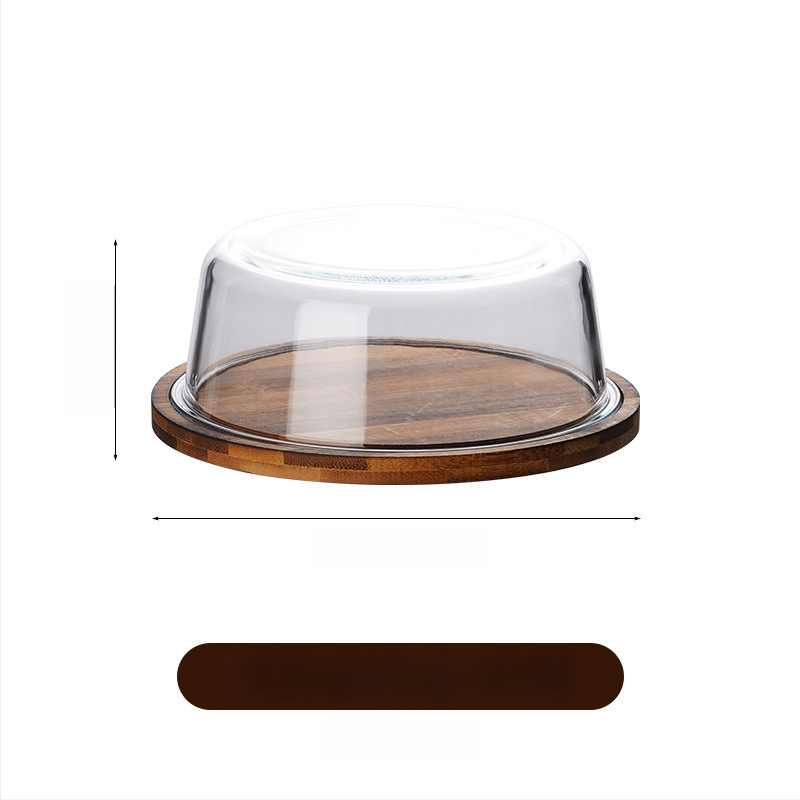 Stikla sviesta uzglabāšanas trauks ar vāciņu, kvadrātformas, termiski izturīgs stikls, gaišs grezns stils, nav piemērots mikroviļņu krāsnij