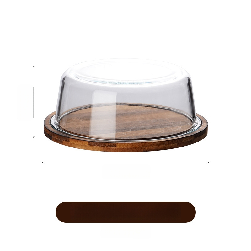 Stikla sviesta uzglabāšanas trauks ar vāciņu, kvadrātformas, termiski izturīgs stikls, gaišs grezns stils, nav piemērots mikroviļņu krāsnij