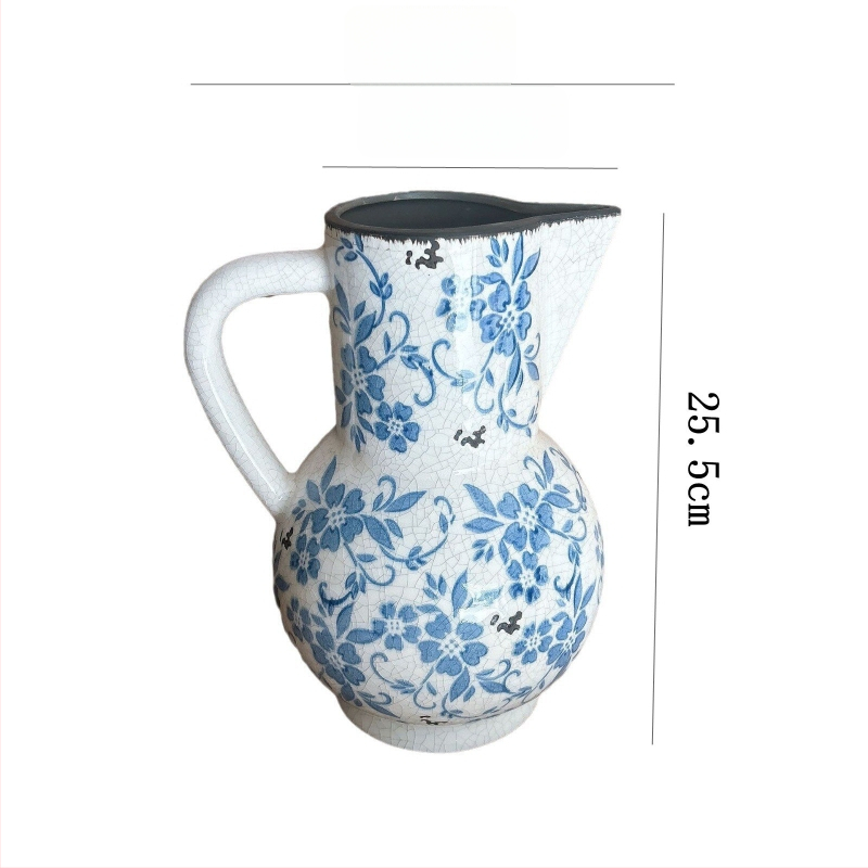 Double Flat ķīniešu stila porcelāna vāze