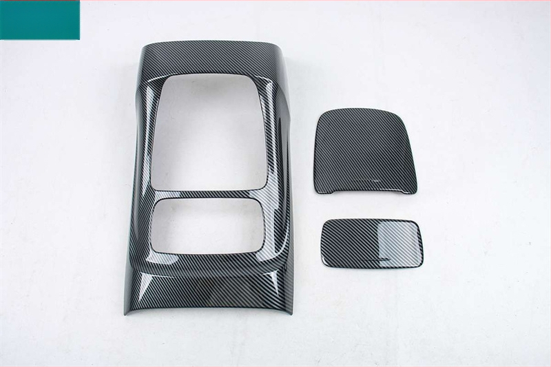 Karbono pluošto išvaizdos vidinė apdaila Buick GL8 New Energy Lu Shang – ABS plastikas, navigacijos rėmas ir galinių durelių rankenos rėmas