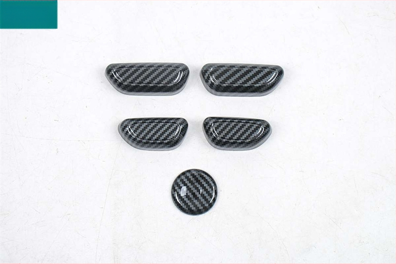 Karbono pluošto išvaizdos vidinė apdaila Buick GL8 New Energy Lu Shang – ABS plastikas, navigacijos rėmas ir galinių durelių rankenos rėmas