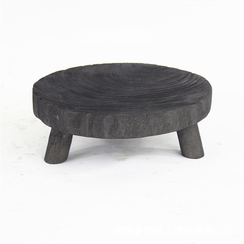 Koka dekoratīvs trauks Wabi-Sabi stilā — Haom zīmols, materiāls: koks, iepakojums: kartons, paredzēts mājai, viesnīcai un vilai