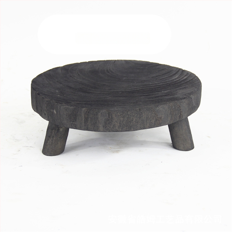 Koka dekoratīvs trauks Wabi-Sabi stilā — Haom zīmols, materiāls: koks, iepakojums: kartons, paredzēts mājai, viesnīcai un vilai