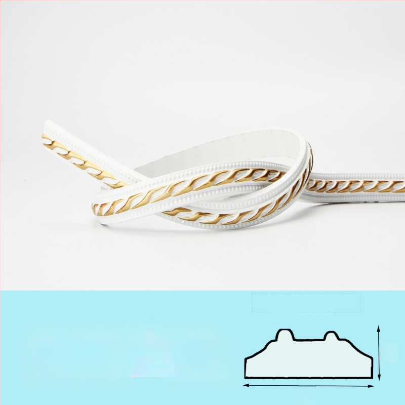 PVC pašlīmējoša dekoratīvā malu lente televizora fona sienai — mūsdienīgs stils, ugunsizturīga, ūdensizturīga, mitrumizturīga, korozijizturīga