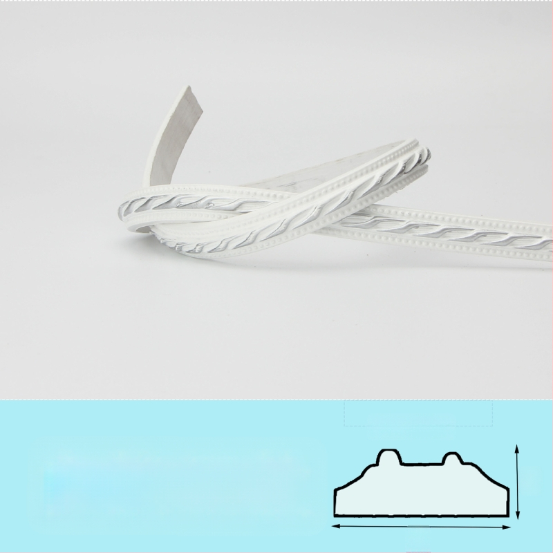 PVC pašlīmējoša dekoratīvā malu lente televizora fona sienai — mūsdienīgs stils, ugunsizturīga, ūdensizturīga, mitrumizturīga, korozijizturīga