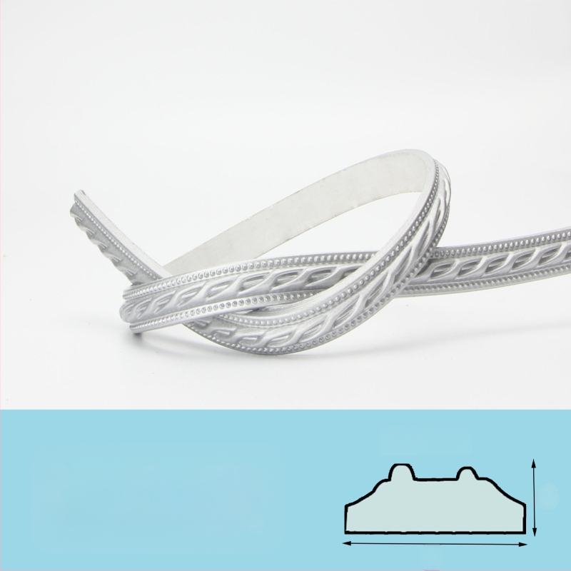 PVC pašlīmējoša dekoratīvā malu lente televizora fona sienai — mūsdienīgs stils, ugunsizturīga, ūdensizturīga, mitrumizturīga, korozijizturīga