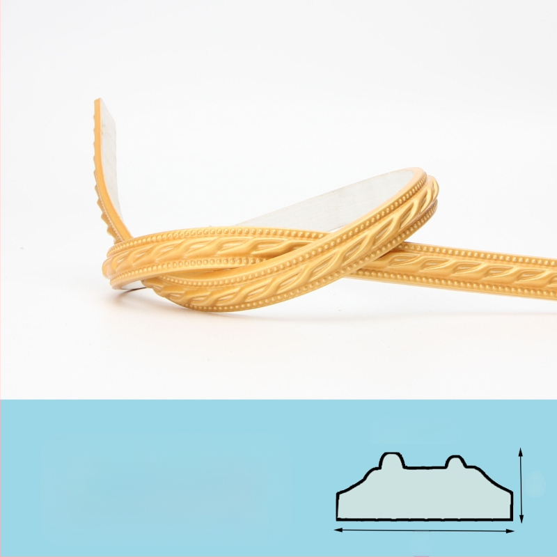 PVC pašlīmējoša dekoratīvā malu lente televizora fona sienai — mūsdienīgs stils, ugunsizturīga, ūdensizturīga, mitrumizturīga, korozijizturīga