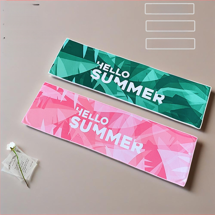 Sporttörölköző hűsítő érzetű – gyorsan szárad, izzadság felszívódása, poliészter, logó testreszabás