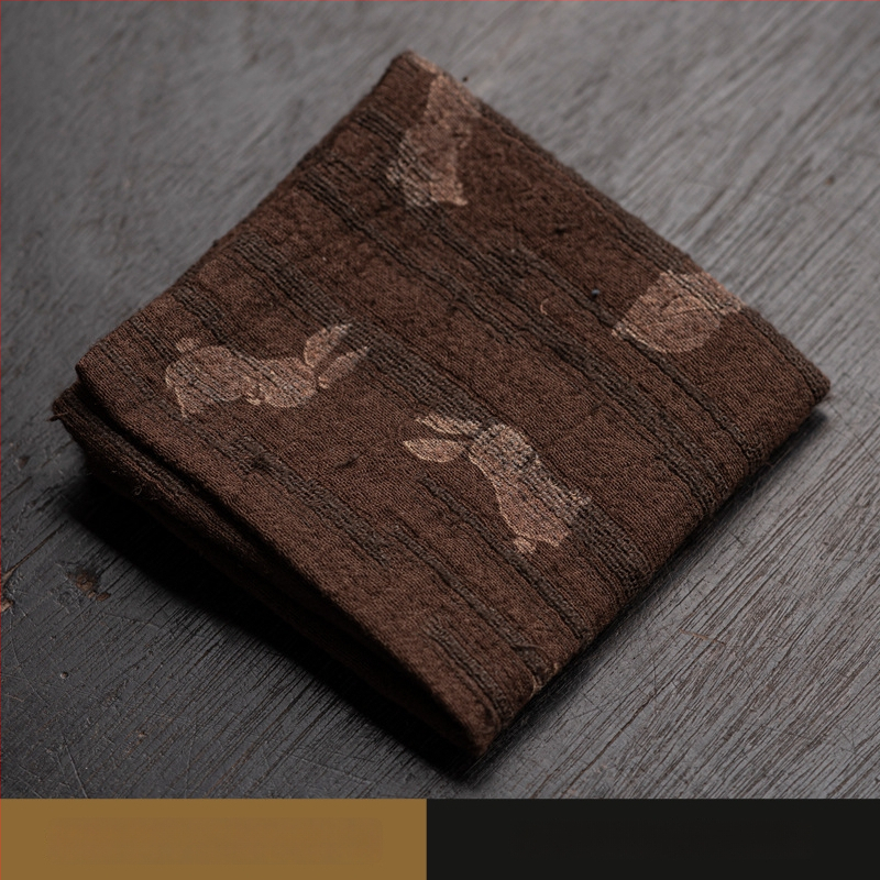 Sugeriaujantis kačių arbatos rankšluostis – medvilnės ir lino audinys, zen stiliaus arbatos ceremonijai