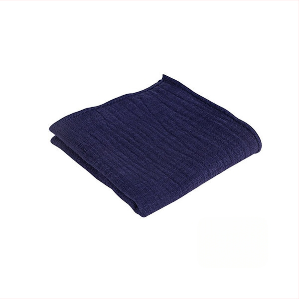 Négyzet alakú teáskendő pamut-linó keverékből – 260 g, slub fonal, fonal 21, hímzett szeg