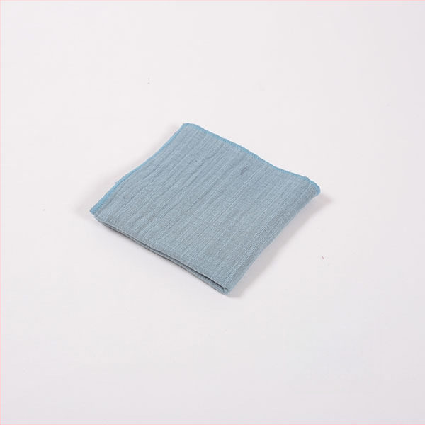 Négyzet alakú teáskendő pamut-linó keverékből – 260 g, slub fonal, fonal 21, hímzett szeg