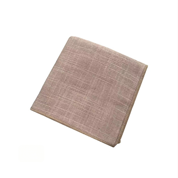 Négyzet alakú teáskendő pamut-linó keverékből – 260 g, slub fonal, fonal 21, hímzett szeg