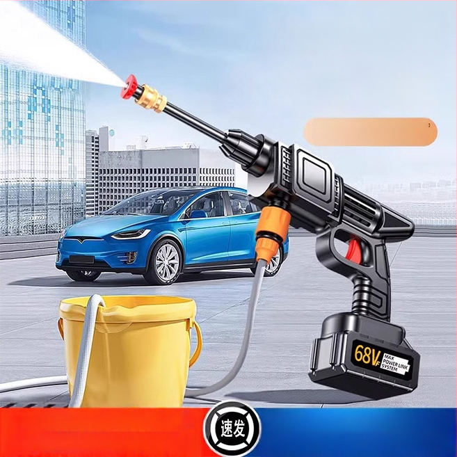 Juhtmevaba auto pesur 120W mootoriga, voolavool kuni 4 L/min, kaal 3 kg, korpus plastist sulamist; sobib auto pesuks, taimedesse jootmiseks ja põranda puhastamiseks.