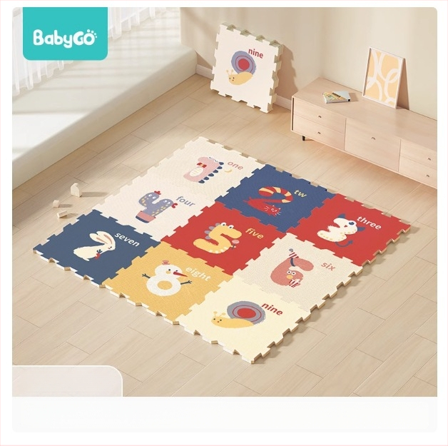 Babygo πατάκι παζλ με συνδεόμενα κομμάτια για βρέφη, XPE, πάχος 2 εκ, χωρίς οσμές