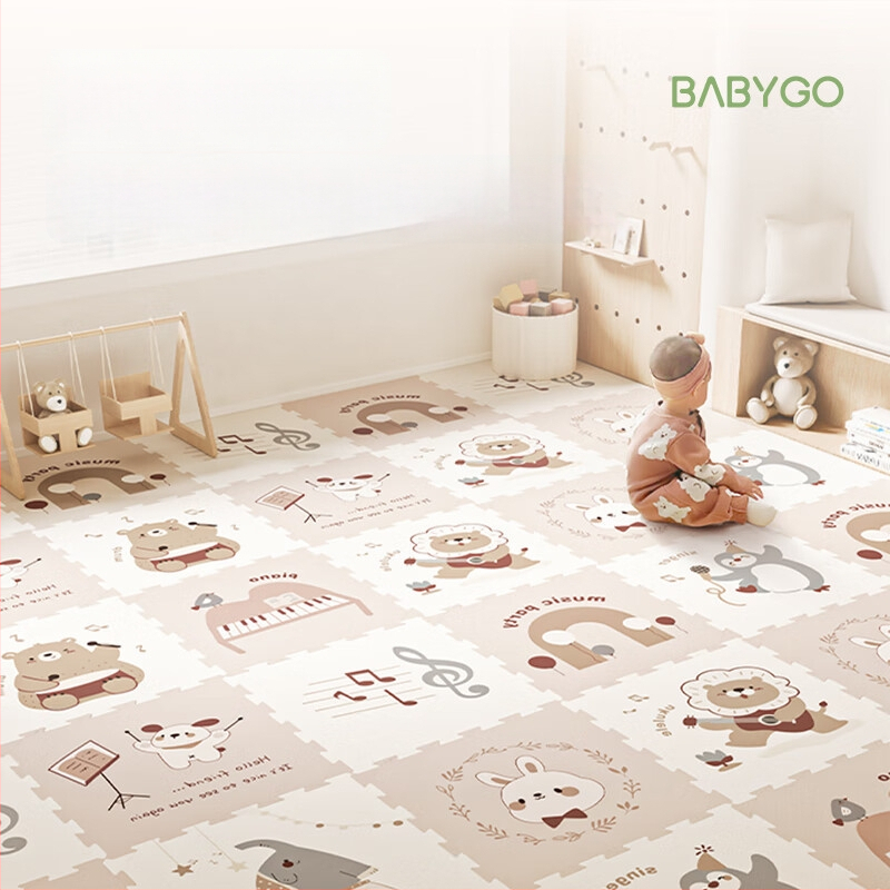 Babygo πατάκι παζλ με συνδεόμενα κομμάτια για βρέφη, XPE, πάχος 2 εκ, χωρίς οσμές