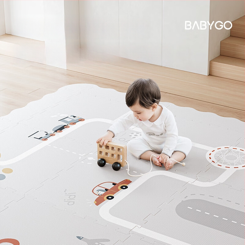 Babygo πατάκι παζλ με συνδεόμενα κομμάτια για βρέφη, XPE, πάχος 2 εκ, χωρίς οσμές