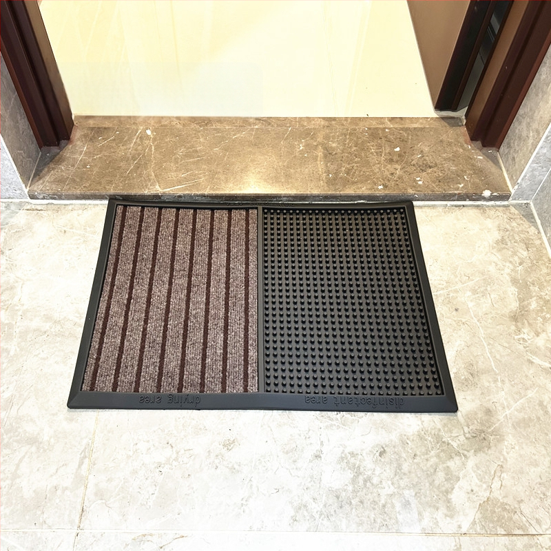 Įėjimo gumos kilimėlis, neslidus paviršius, dezinfekcija, plaunamas, šiuolaikiškai minimalistinis stilius, prekės ženklas YMO