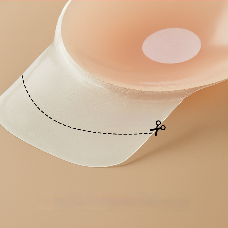 Silikona krūšu plāksteris lielām krūtīm — pacēlājs, neredzams, plāns, apaļa sprauslas forma, kāzu kleitai