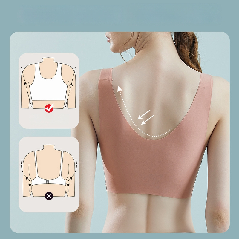 Bešuvju sporta krūšturis push-up, 3/4 kauss, plānas formētas krūzes, fiksētas dubultās lences, bez metāla gredieniem