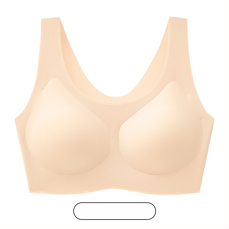 Bešuvju sporta krūšturis push-up, 3/4 kauss, plānas formētas krūzes, fiksētas dubultās lences, bez metāla gredieniem