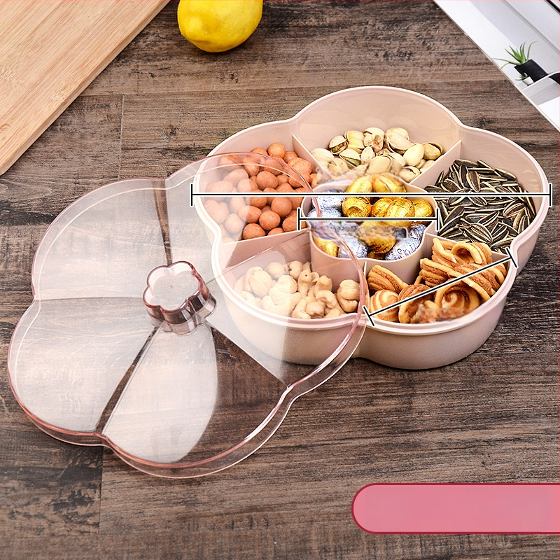 Augļu šķīvis ar vāku, Kang Zhixing zīmols, daudzslāņu nodalījumi, mūsdienīgs minimālisma stils, 2023 vasara