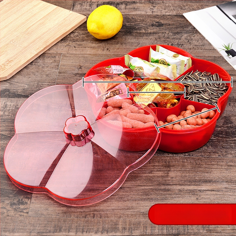 Augļu šķīvis ar vāku, Kang Zhixing zīmols, daudzslāņu nodalījumi, mūsdienīgs minimālisma stils, 2023 vasara