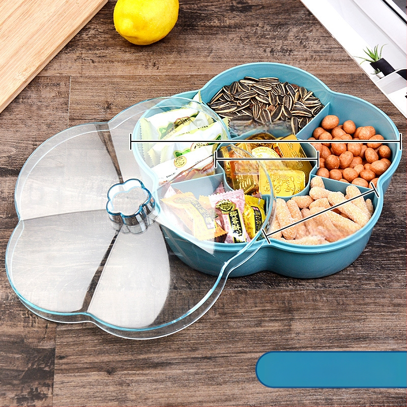 Augļu šķīvis ar vāku, Kang Zhixing zīmols, daudzslāņu nodalījumi, mūsdienīgs minimālisma stils, 2023 vasara