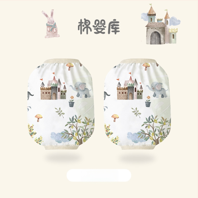 Ūdensizturīgi bērnu piedurknes aizsargi, karikatūras raksts, visu sezonu, vecuma grupai 1–8 gadi, Cotton Baby Library