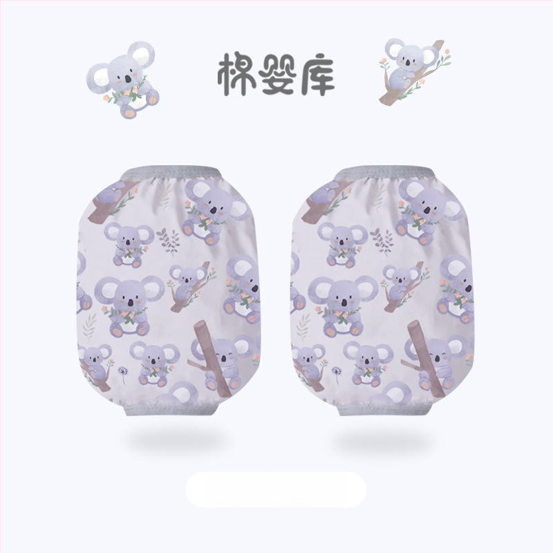 Ūdensizturīgi bērnu piedurknes aizsargi, karikatūras raksts, visu sezonu, vecuma grupai 1–8 gadi, Cotton Baby Library