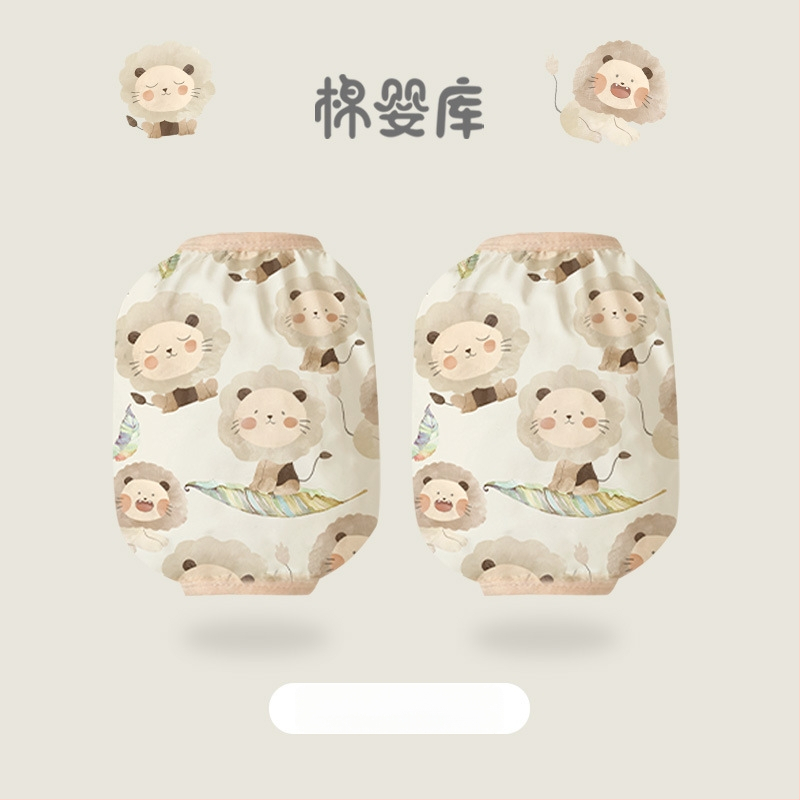 Ūdensizturīgi bērnu piedurknes aizsargi, karikatūras raksts, visu sezonu, vecuma grupai 1–8 gadi, Cotton Baby Library