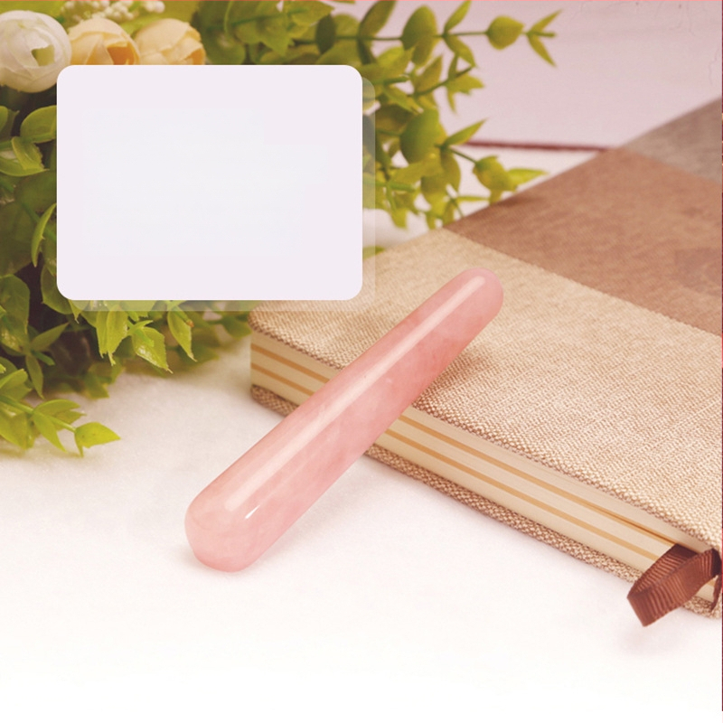 Širdies formos gua sha plokštė iš miltelinio kristalo veido masažui