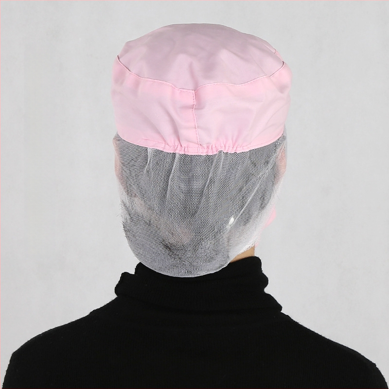 Unisex kepurė maisto aptarnavimui, plokščias viršus, trumpas snapas, medvilnė, lygi audinys