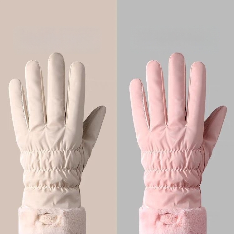 Moterų žieminiai pirštinės elektrinio dviračio važiavimui – atsparūs vandeniui, Ice Silk ir medvilnės audinys, Flip-cover stilius, 2025 m. leidimas