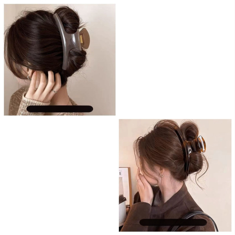 Juukseklemm kaarekujulise vormiga akrülist lastele (jaapani-korea stiil, taimne lillemotiiv)