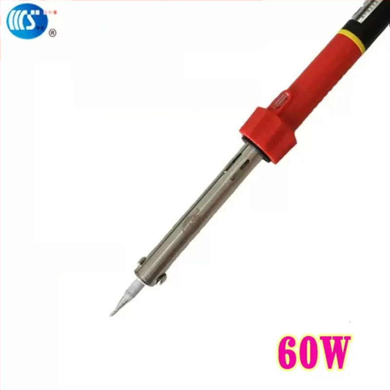 Mājās lietojams lodēšanas instruments 30-60W, 220V ar gumijas rokturi — lodēšanas pildspalva ar galiem: izliekts, taisns, plakans un potkovveidīgs (modelis WS-708)