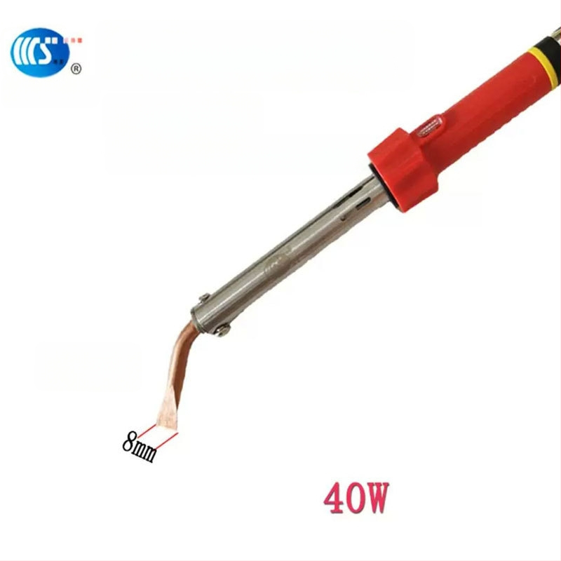 Mājās lietojams lodēšanas instruments 30-60W, 220V ar gumijas rokturi — lodēšanas pildspalva ar galiem: izliekts, taisns, plakans un potkovveidīgs (modelis WS-708)