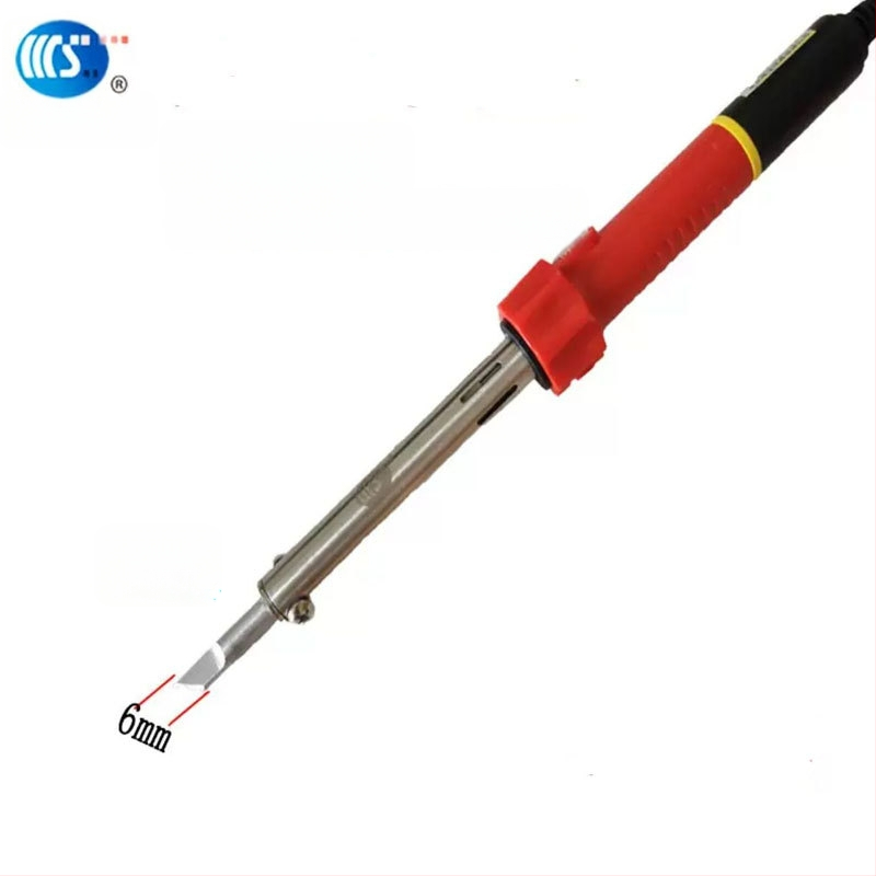 Mājās lietojams lodēšanas instruments 30-60W, 220V ar gumijas rokturi — lodēšanas pildspalva ar galiem: izliekts, taisns, plakans un potkovveidīgs (modelis WS-708)