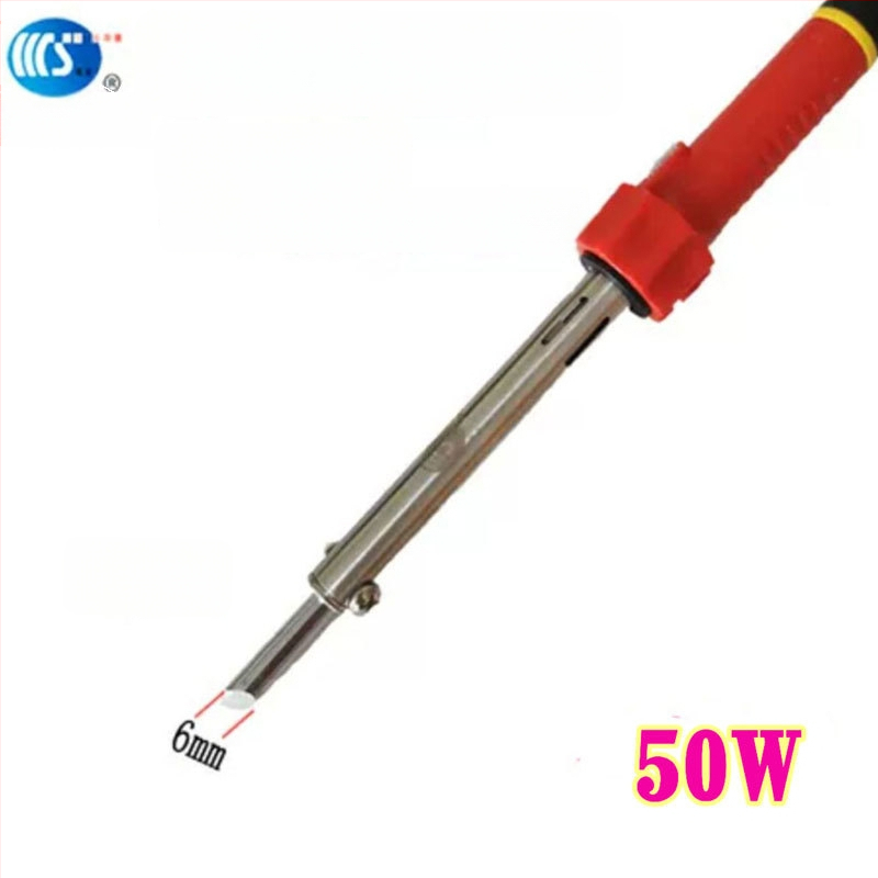 Mājās lietojams lodēšanas instruments 30-60W, 220V ar gumijas rokturi — lodēšanas pildspalva ar galiem: izliekts, taisns, plakans un potkovveidīgs (modelis WS-708)