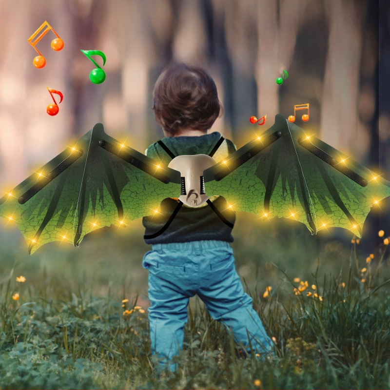 LED sparnų žaislas vaikams — šviesūs elfų sparnai iš plastiko, tinkamas 7–14 metų