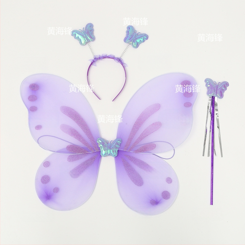 Meigikostüümi rekvisiidid: liblika tiivad, kolmekohaline komplekt lastele, kingituseks valmis, kohandusteta