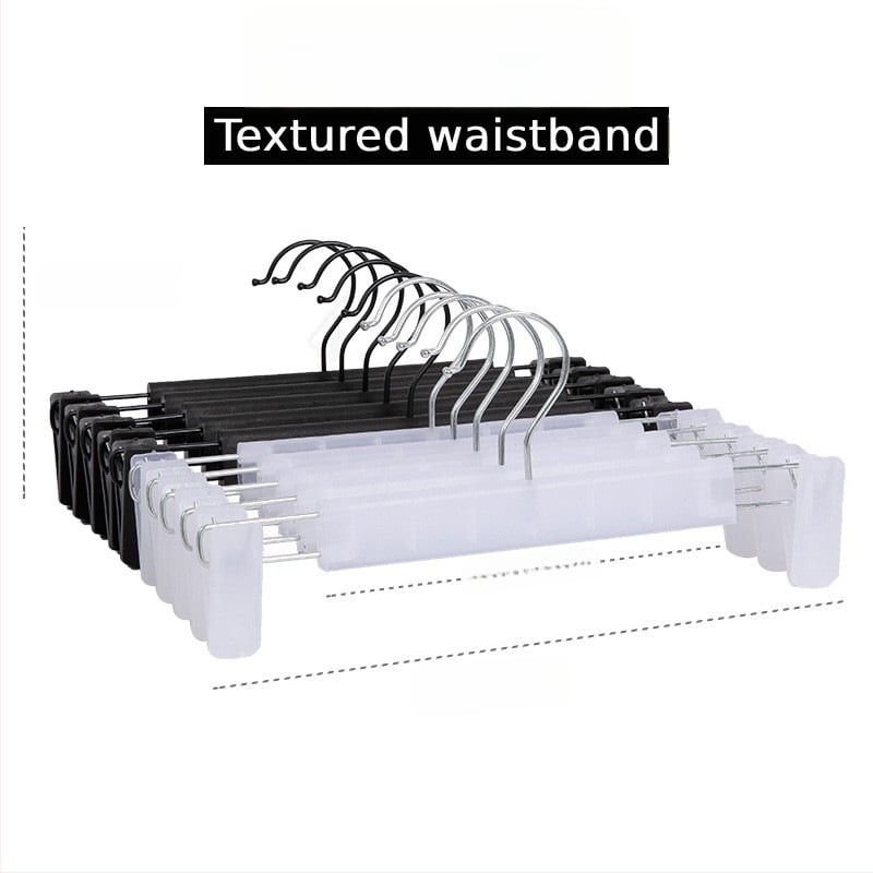 Многофункционална щипка за панталони с нехлъзгащ захват, телескопична пластмасова щипка за бельо, поли и панталони