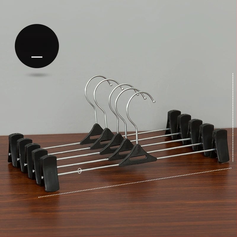 Многофункционална щипка за панталони с нехлъзгащ захват, телескопична пластмасова щипка за бельо, поли и панталони