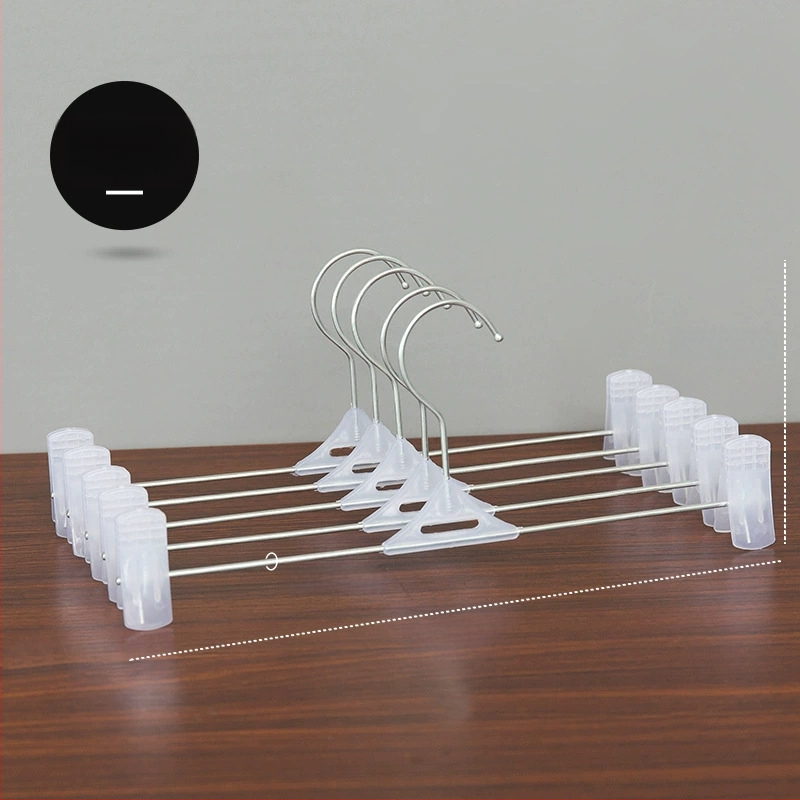 Многофункционална щипка за панталони с нехлъзгащ захват, телескопична пластмасова щипка за бельо, поли и панталони