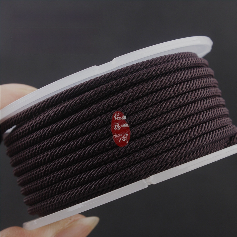 4 mm pleteni šnuron za narukvice, crvena, ručna izrada, unisex, Milan vlakno, šnura za privjesak, etno retro stil