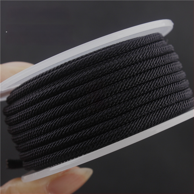 4 mm pleteni šnuron za narukvice, crvena, ručna izrada, unisex, Milan vlakno, šnura za privjesak, etno retro stil
